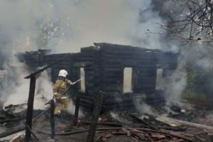В селе под Стародубом дотла сгорел жилой дом, в огне погибла 44-летняя женщина