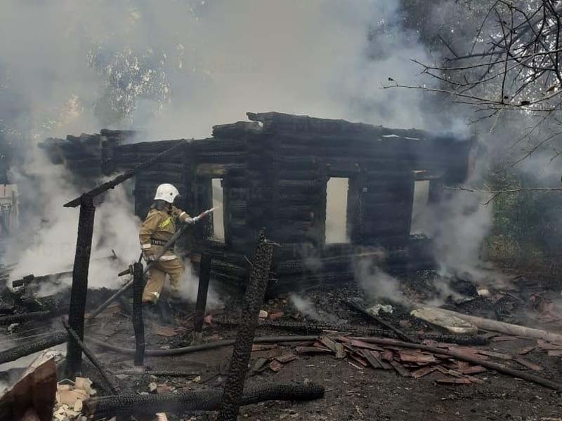 В селе под Стародубом дотла сгорел жилой дом, в огне погибла 44-летняя женщина