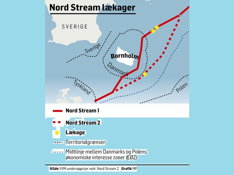 Газовая диверсия в Балтийском море: одновременно подорваны три нитки морских газопроводов системы «Северный поток»