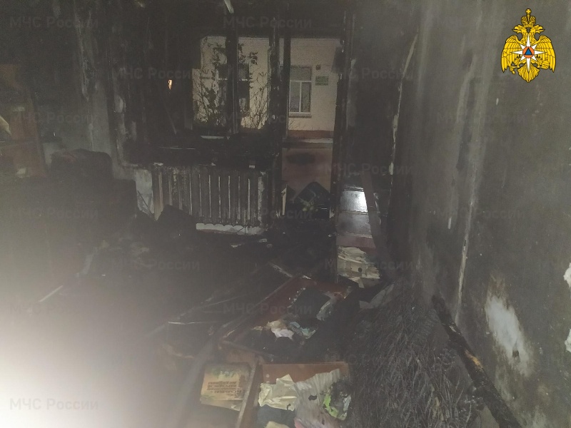 В Брянске ночью выгорела квартира, жертв нет
