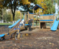 В Володарском районе в дополнение к парку «Юность» благоустраивают ещё несколько детских площадок