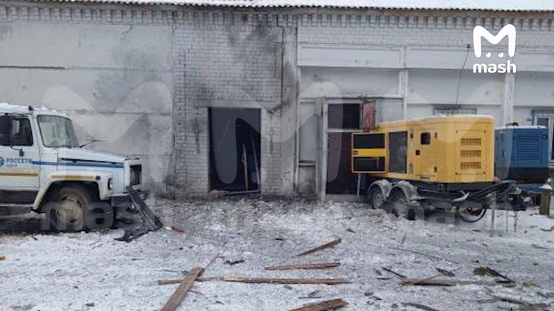 В Трубчевске украинский беспилотник атаковал здание РЭС