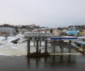 В Брянске подъём воды в Десне тормозит возведение русловых опор Славянского моста