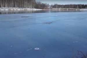 Брянские полицейские помогли спасти рыбака, провалившегося под лёд на озере в Дубровке