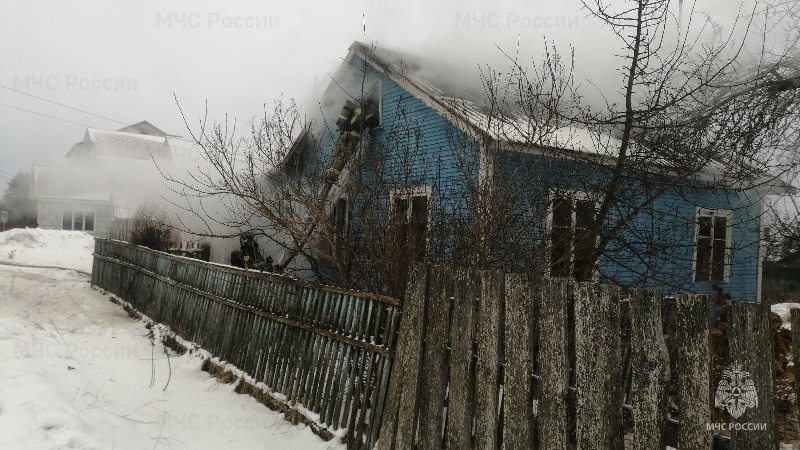 Утренний пожар в Дятьково: один человек погиб, ещё один – в реанимации