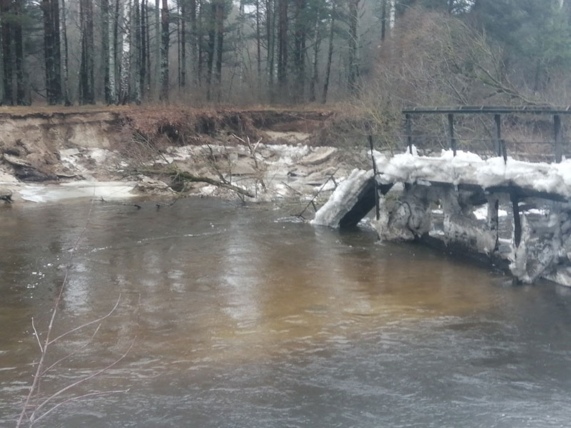 Новогодний паводок-2023 снёс «обкомовскую» плотину на реке Снежеть под Брянском