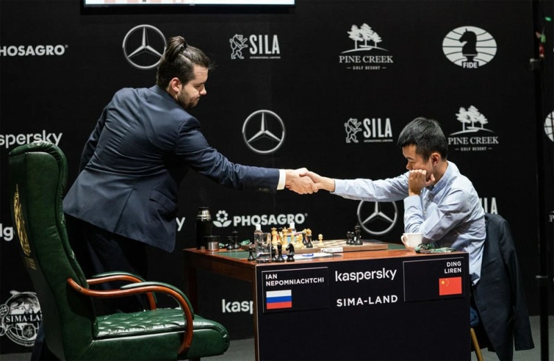 Матч за мировую шахматную корону между Яном Непомнящим и Дин Лижэнем пройдёт с 7 по 30 апреля