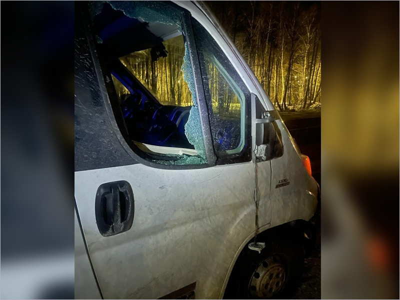 Маршрутка сбила пьяного пешехода на въезде в Брянск