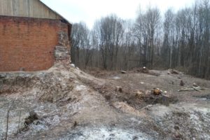 Волонтёры расчищают территорию вокруг исторической усадьбы Завадовского в селе Ляличи