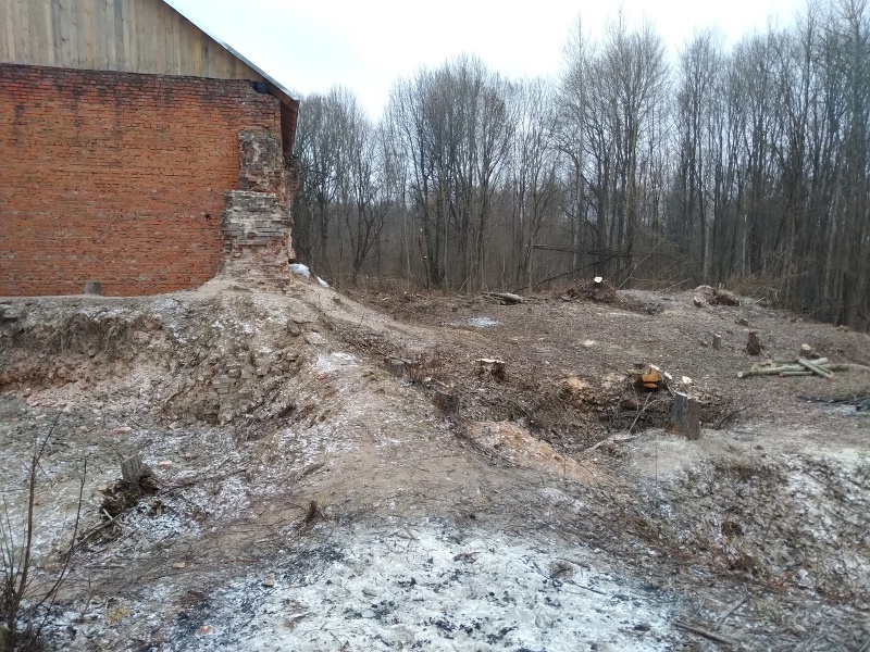 Волонтёры расчищают территорию вокруг исторической усадьбы Завадовского в селе Ляличи
