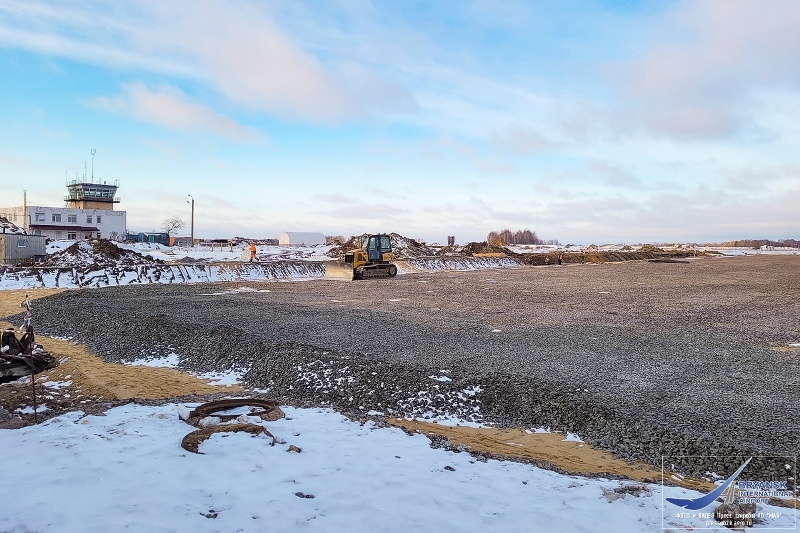 Реконструкция аэропорта Брянск: начались работы по строительству нового перрона