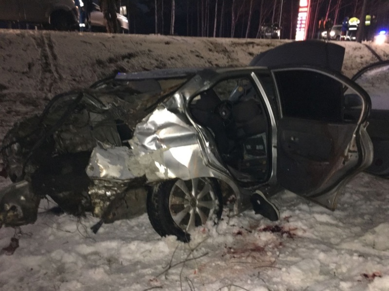 Брянская полиция расследует смерть водителя легкового авто в лобовом столкновении