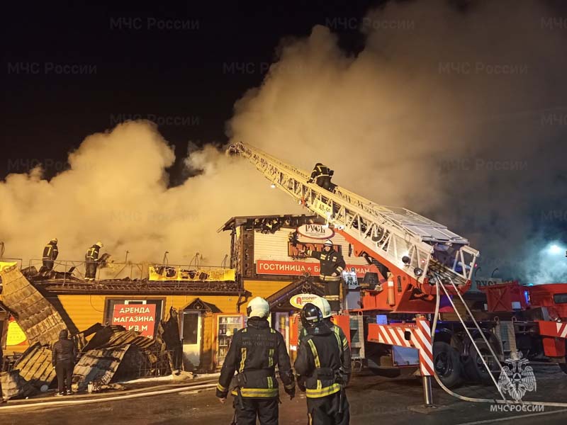 Крупный пожар в Новых Дарковичах под Брянском ликвидирован, пострадавших нет — МЧС