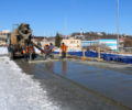 «Большая вода» окончательно сорвала строителям сроки сдачи Славянского моста в Брянске