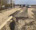 Восстановление за счёт подрядчика: свежепостроенный разворотный съезд перед Славянским мостом в Брянске уничтожен паводком