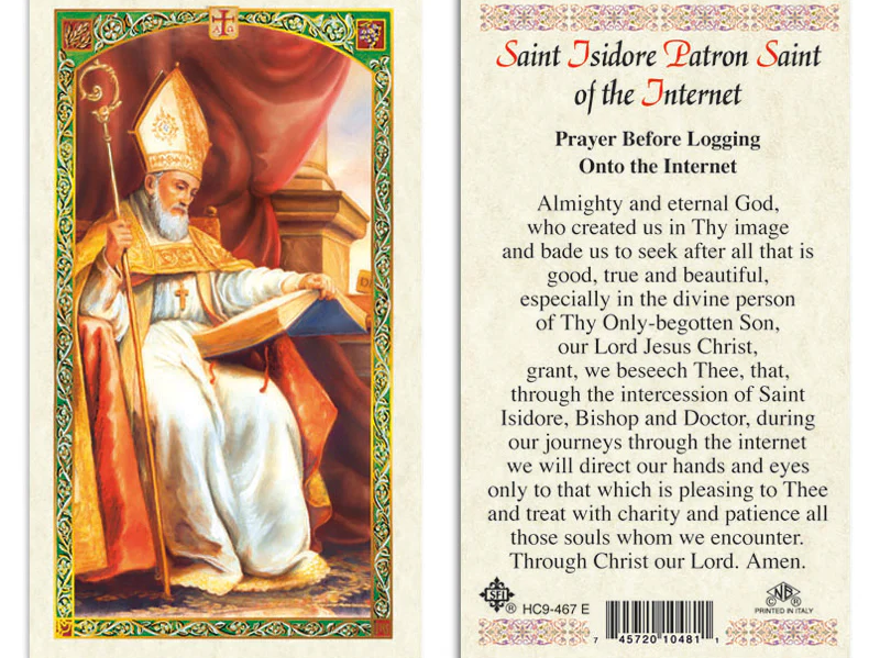 День св. Исидора Севильского, официального покровителя интернета: не забудьте прочитать молитву перед выходом в Сеть (текст прилагается)