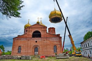 Два оставшихся купола будут водружены на главный собор Николо-Одрина монастыря  до конца года