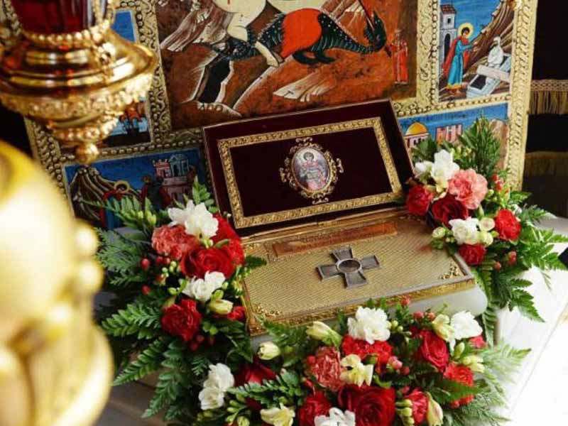 В Брянск в рамках всероссийского молебна о Победе доставят мощи Георгия Победоносца