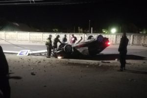 ДТП на переходе в Брянске: молодой человек разбил иномарку об дорожный знак