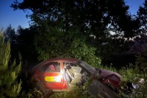 Ночное ДТП под Жуковкой: такси улетело в кювет, таксист погиб на месте