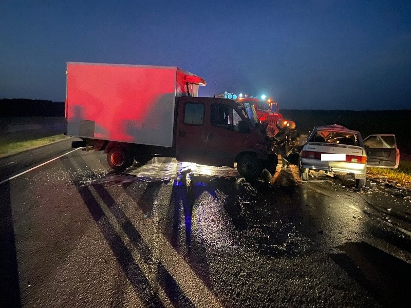 Смерть в ДТП: водитель «девятки» погиб в лобовом столкновении с фургоном на дороге Брянск-Новозыбков
