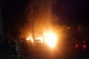 Ночной пожар около вокзала Брянск-I был виден со всех концов Володарского района