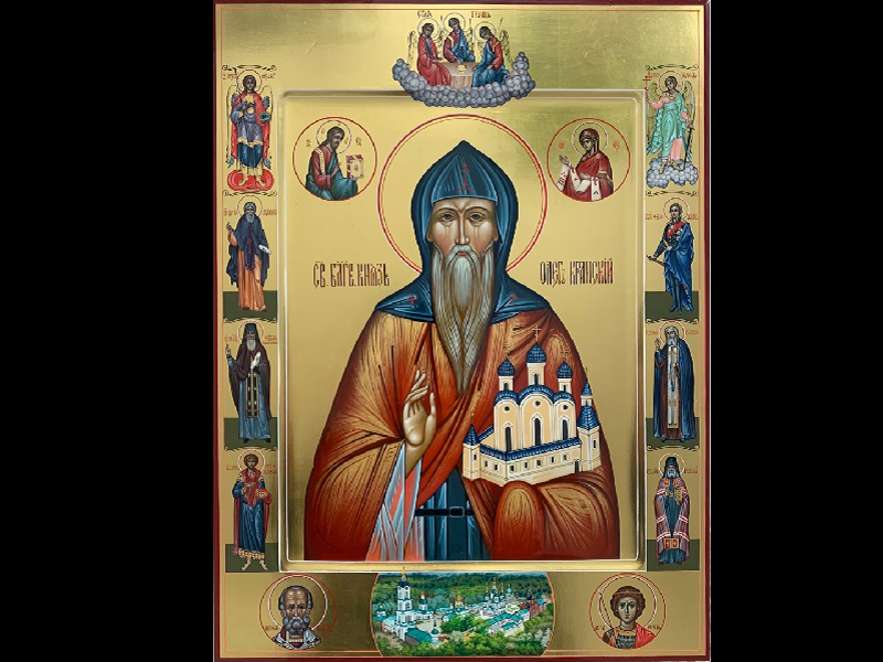 Икона Святого Благоверного князя Олега Брянского написана в мастерской Игоря Климова