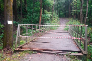 Властям Брянска предписано отремонтировать аварийный мост на «Тропе здоровья»