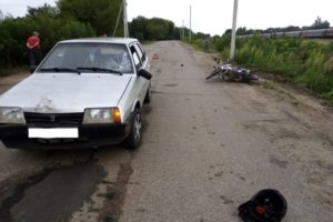 ДТП в Климово: школьник на мопеде попал под колёса «девятки»