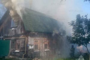 Пожар в Хотылёво под Брянском: сгорел жилой дом, погиб пожилой мужчина