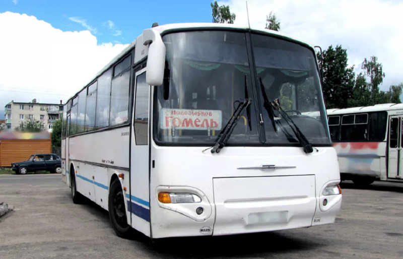 Количество рейсов на международном автобусном маршруте «Новозыбков – Гомель» сокращается на треть