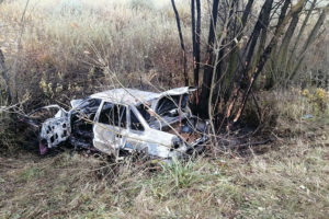ДТП между Почепом и Мглином: водитель сгорел за рулём, его пассажирка успела выбраться