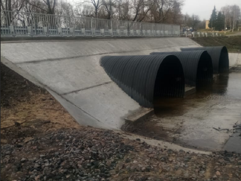 Брянские дорожники построили новый мост в Гордеевском районе