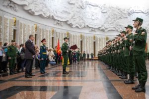 «Преображенцы» из Брянской области приняли присягу в Музее Победы