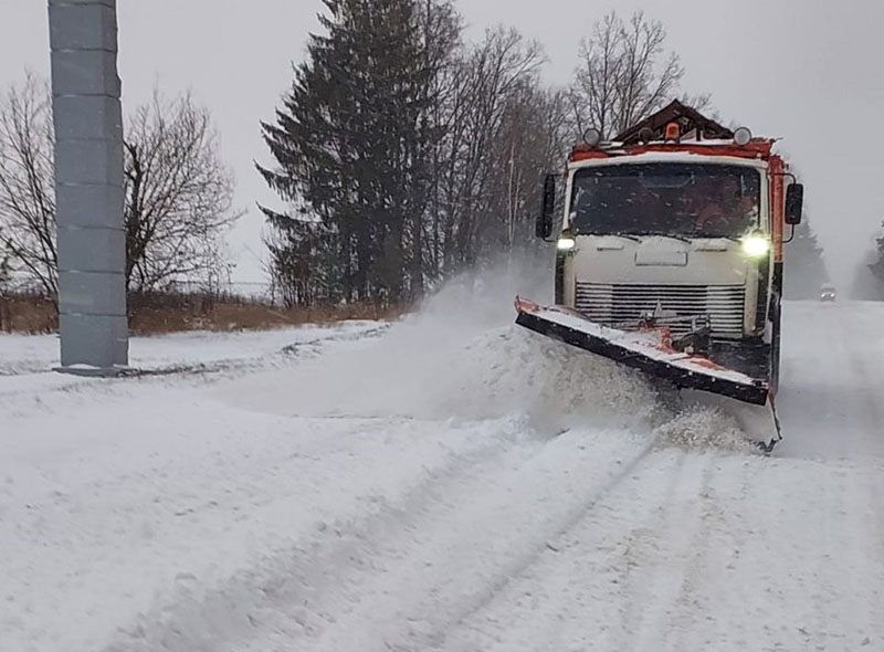 Брянские дорожники отчитались о работах по ликвидации последствий снегопада
