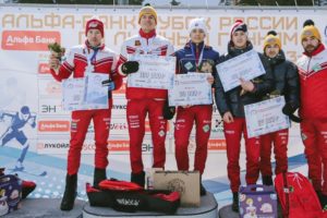 Александр Большунов стал победителем скиатлона на четвёртом этапе Кубка России