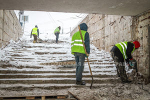 Капремонт подземного перехода в Брянске: завершён демонтаж старой облицовки, начинают штукатурные работы