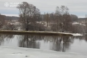 Понтонный мост из брянского посёлка Белая Берёзка уплыл на Украину