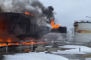 Пожар на нефтебазе в Клинцах, продолжавшийся почти двое суток, ликвидирован