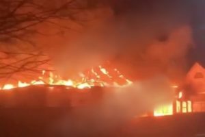 Пожар в Большом Полпино: сгорел частный жилой дом, его хозяин спасся
