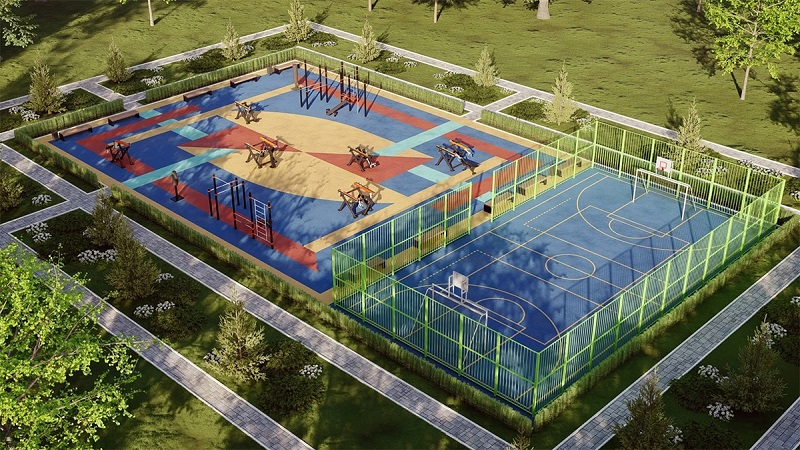Брянская «умная» спортплощадка будет построена за забором школы №60. Для отчёта перед Минспорта