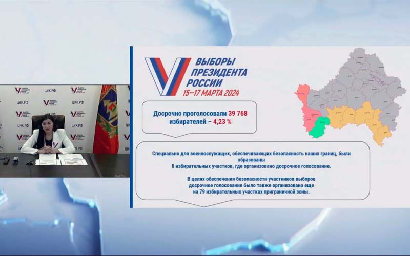 Глава Брянского облизбиркома отчиталась о голосовании в приграничных районах