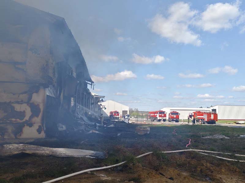 «Мираторг» сообщил о ликвидации пожара на птицеводческой площадке в Выгоничском районе