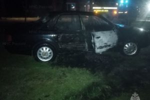 Легковой автомобиль сгорел ночью в Климово