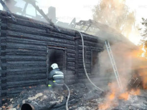 Пожар в Красногорском районе: сгорел дом, погиб хозяин дома