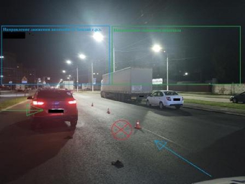 ДТП в Брянске: пешеход погиб под колёсами легкового авто на ночном Московском проспекте