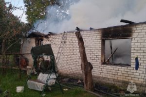 Пожар под Жуковкой: огонь уничтожил жилой дом, жертв нет