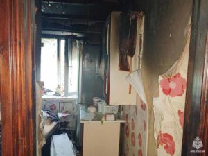 В Клинцах выгорела кухня в квартире многоэтажки