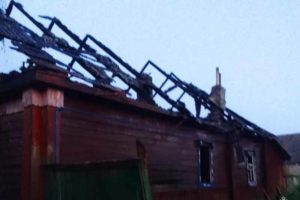 В Унечском районе в ночном пожаре погиб пожилой мужчина