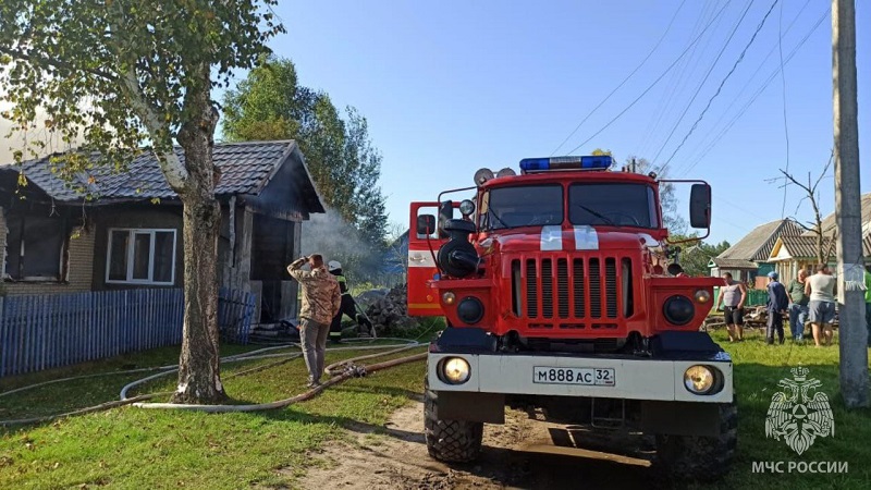 Пожар в Дятьковском районе: ожоги получил двухлетний ребёнок